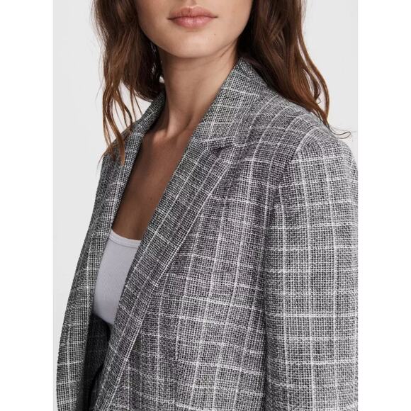 Rag & Bone Ames Deconstructed Check Cotton Relaxed Fit Blazer - Picture 3 of 16